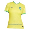 Camiseta de fútbol Brasil Primera Equipación Mundial 2022 - Mujer